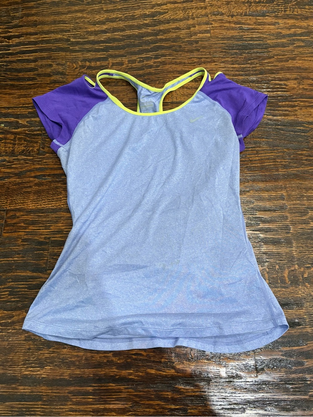 Nike Lavender and Purple Racerback Tank with Neon Trim